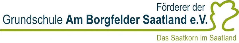 Baum mit Schriftzug Förderer der Grundschule Am Borgfelder Saatland - Das Saatkorn im Saatland