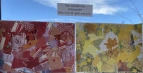 Rote und gelbe Collage