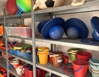 Regale im Container
